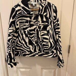 St. John sport Chic Zebra Print Jacket